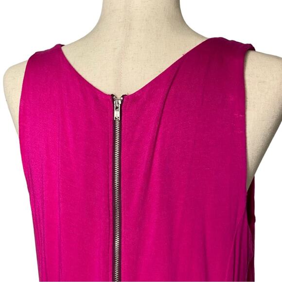 APT 9 Sleeveless Fit And Flare Dress In Pink Abstract Print Women’s Petite XL - Picture 4 of 9
